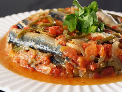 Sardinha na panela de pressão