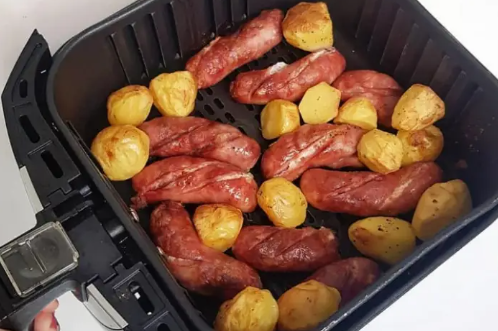 Linguiça na airfryer