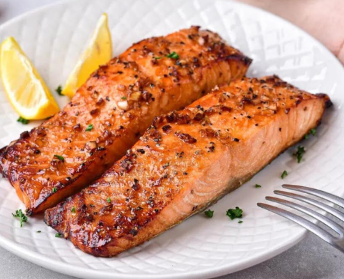 Salmão na airfryer