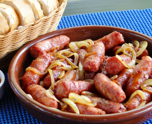 Linguiça frita