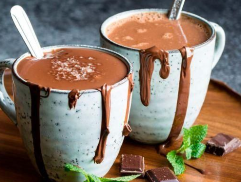 Chocolate quente vegano