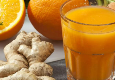 Suco de laranja com gengibre