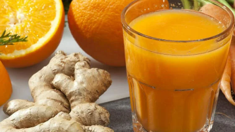 Suco de laranja com gengibre