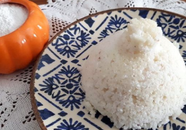 Cuscuz de arroz caseiro