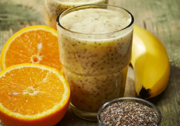 Suco de laranja com chia