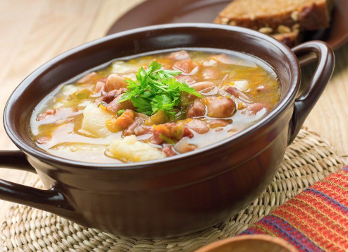 Caldo de feijão branco