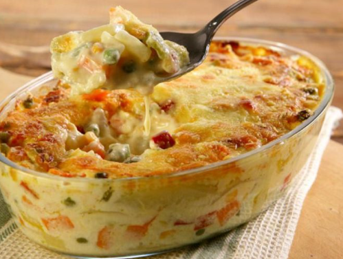 Legumes gratinados fit