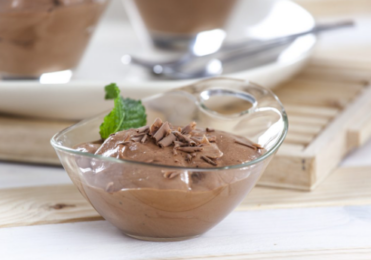 Mousse de chocolate com iogurte natural