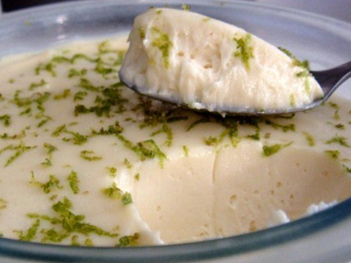 Mousse de limão com leite ninho