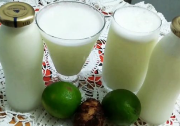 Suco de inhame com limão