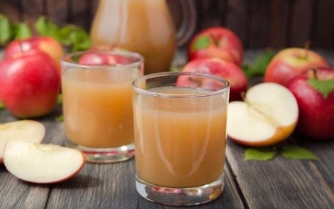 Suco de maçã para bebê