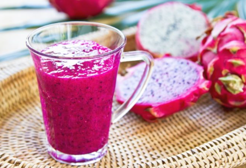 Suco de pitaya com laranja