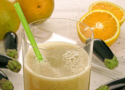 Suco detox de berinjela