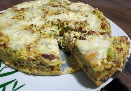 Torta de abobrinha low carb