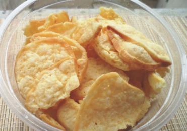 Chips de queijo provolone