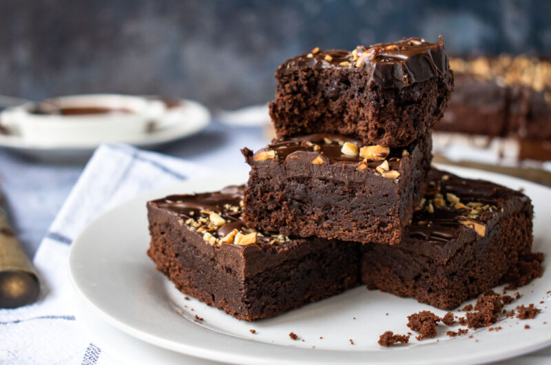 Brownie de Batata-Doce e Chocolate Sem Glúten e Sem Lactose