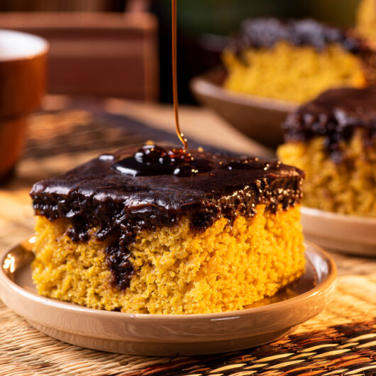 Bolo de cenoura de liquidificador